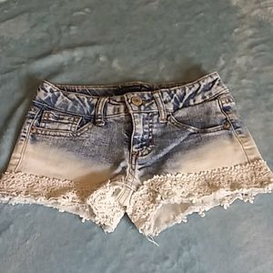 Girls blue jean shorts